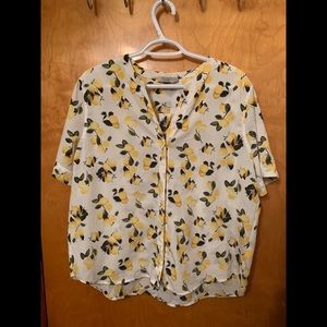 Dalia Lemon Print Blouse